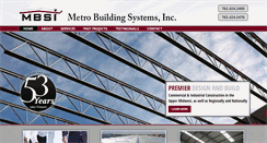 Desktop Screenshot of metrobuildingsystems.com