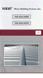 Mobile Screenshot of metrobuildingsystems.com