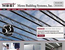 Tablet Screenshot of metrobuildingsystems.com